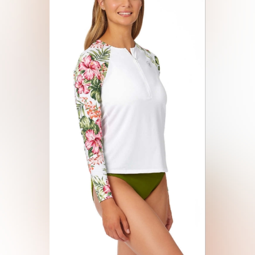 Floral Sleeve Rash Guard